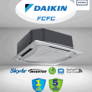 Daikin SkyAir (Wi-Fi) Ceiling Cassette R32 Inverter FCFC40D 1.5HP